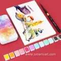 12pcs/set Candy color solid watercolor artist paint set